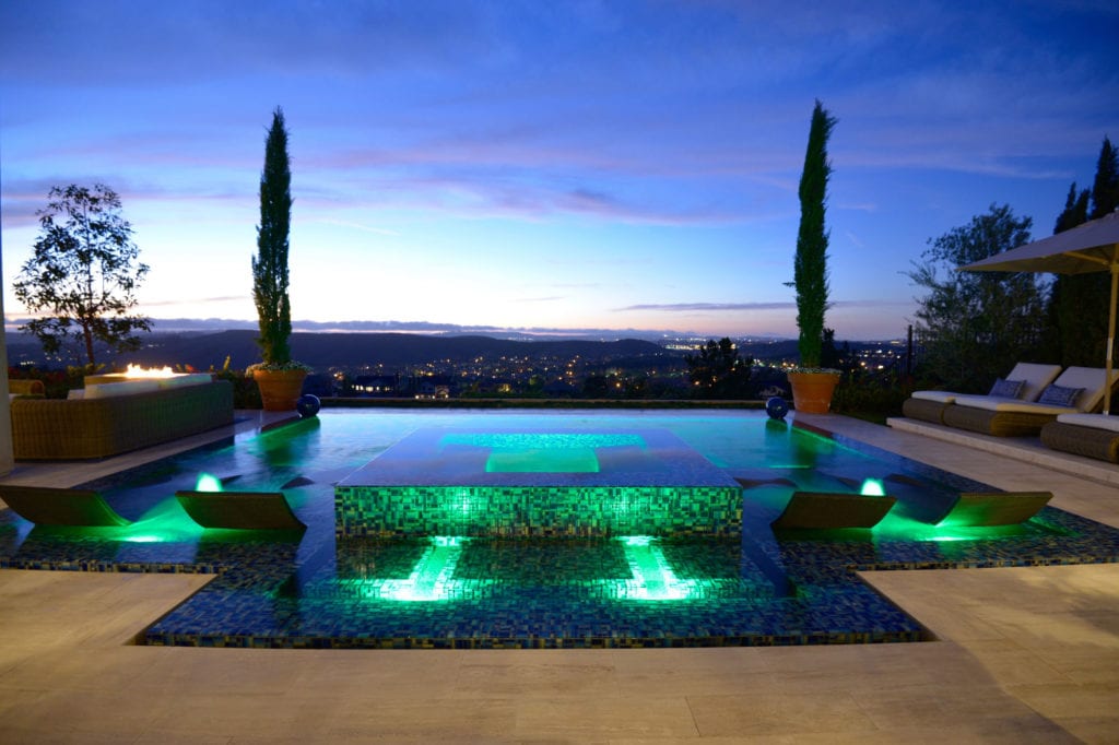 A stunning infinity edge pool blending seamlessly with the horizon.