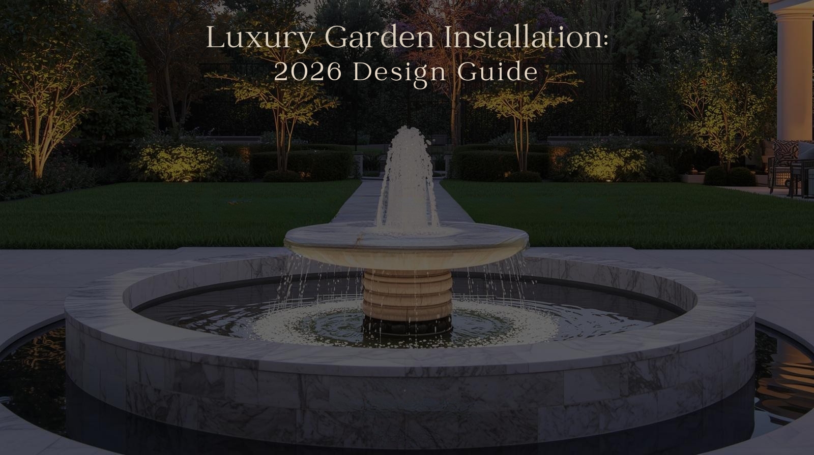 luxury garden fountain installation guide