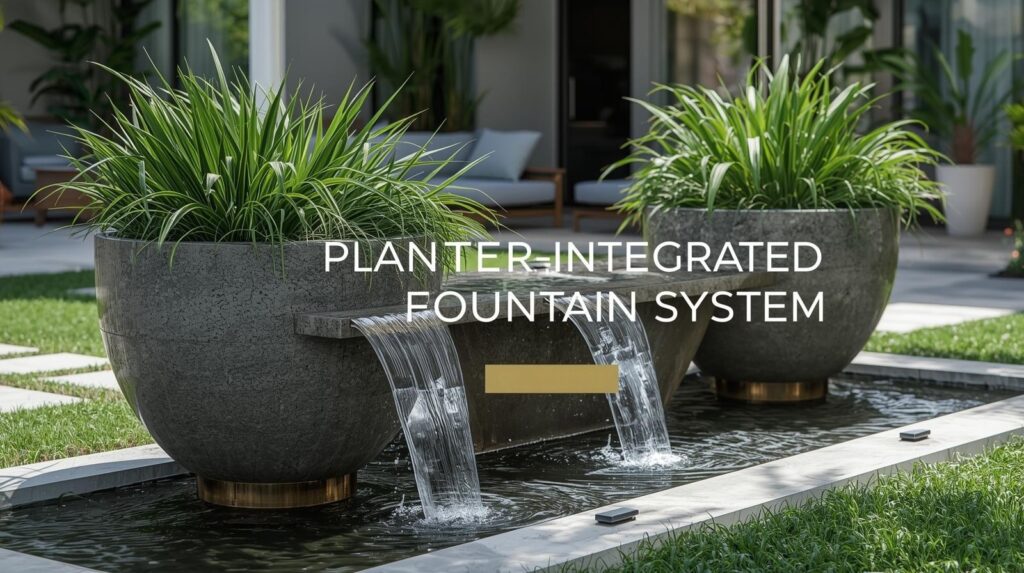 Planter-Integrated Fountain System