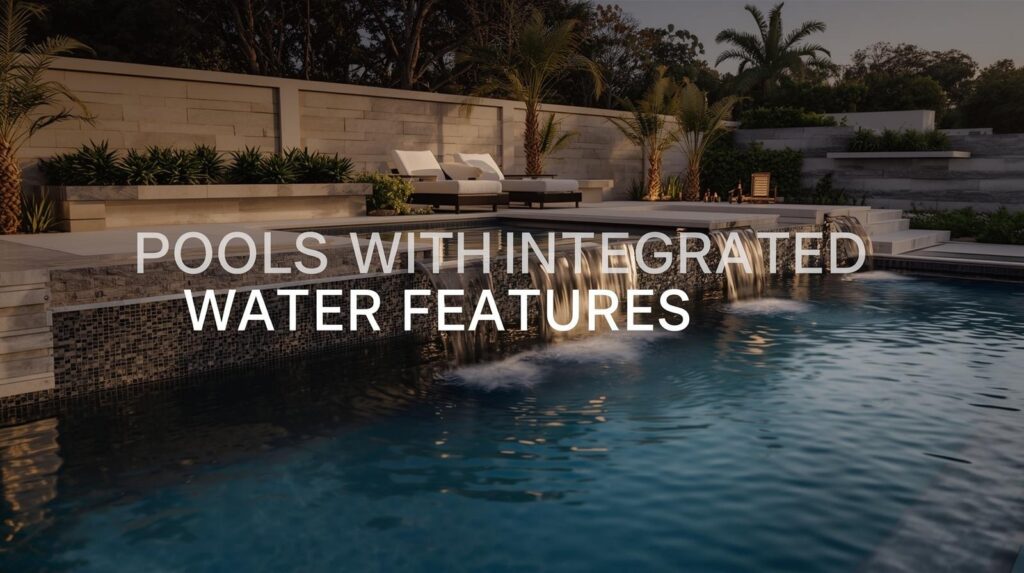 Pools with Integrated Water Features