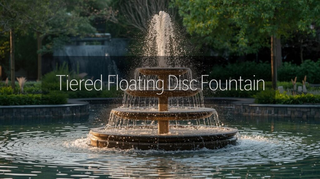 Tiered Floating Disc Fountain
