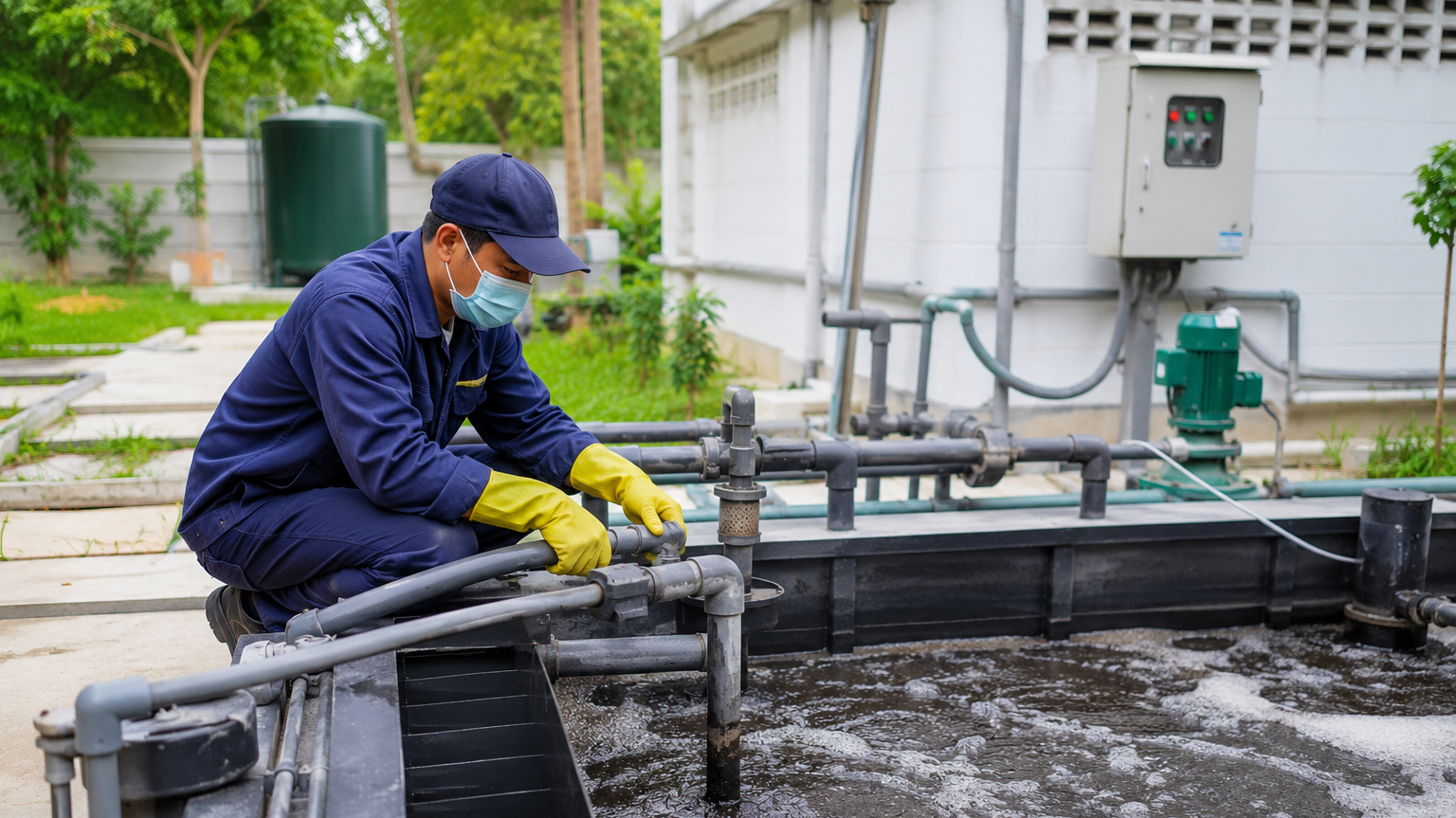 Domestic Sewage Treatment Plant Servicing