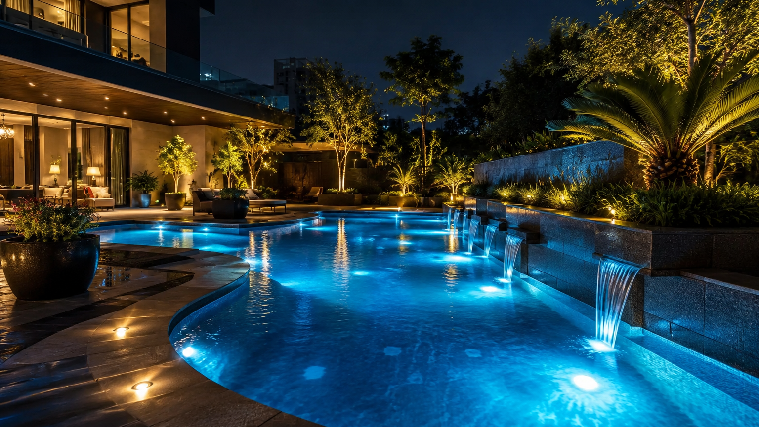 Top Underwater Lighting Trends for luxury swimming pool
