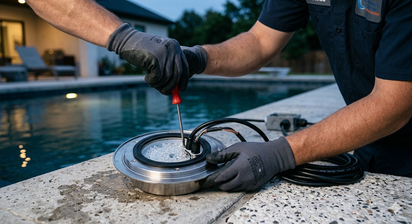 LED Underwater Light Installation